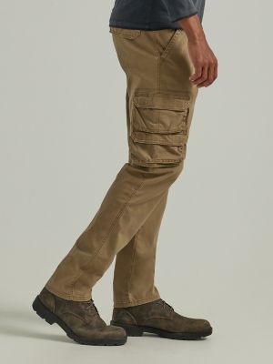 Men's Wrangler Flex Tapered Cargo Pant in Pine Green