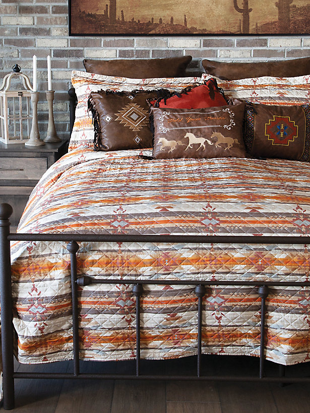 Wrangler Amarillo Sunset Quilted 2-Piece Twin Bedding Set