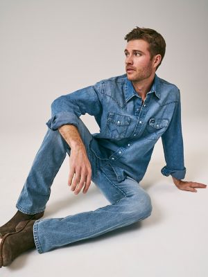 Vintage-Inspired Western Snap Workshirt