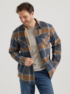 Men s Heavyweight Sherpa Lined Shirt Jacket