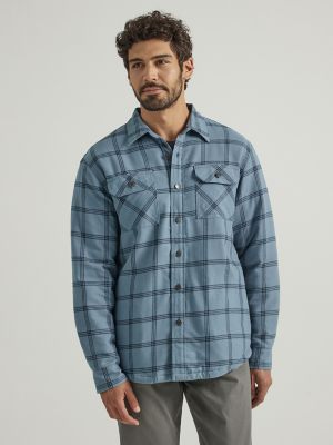 Fleece Lined Flannel Shirt - Maroon & Navy Check