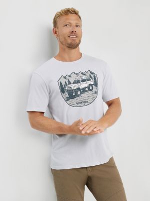 Wrangler white sale t shirt