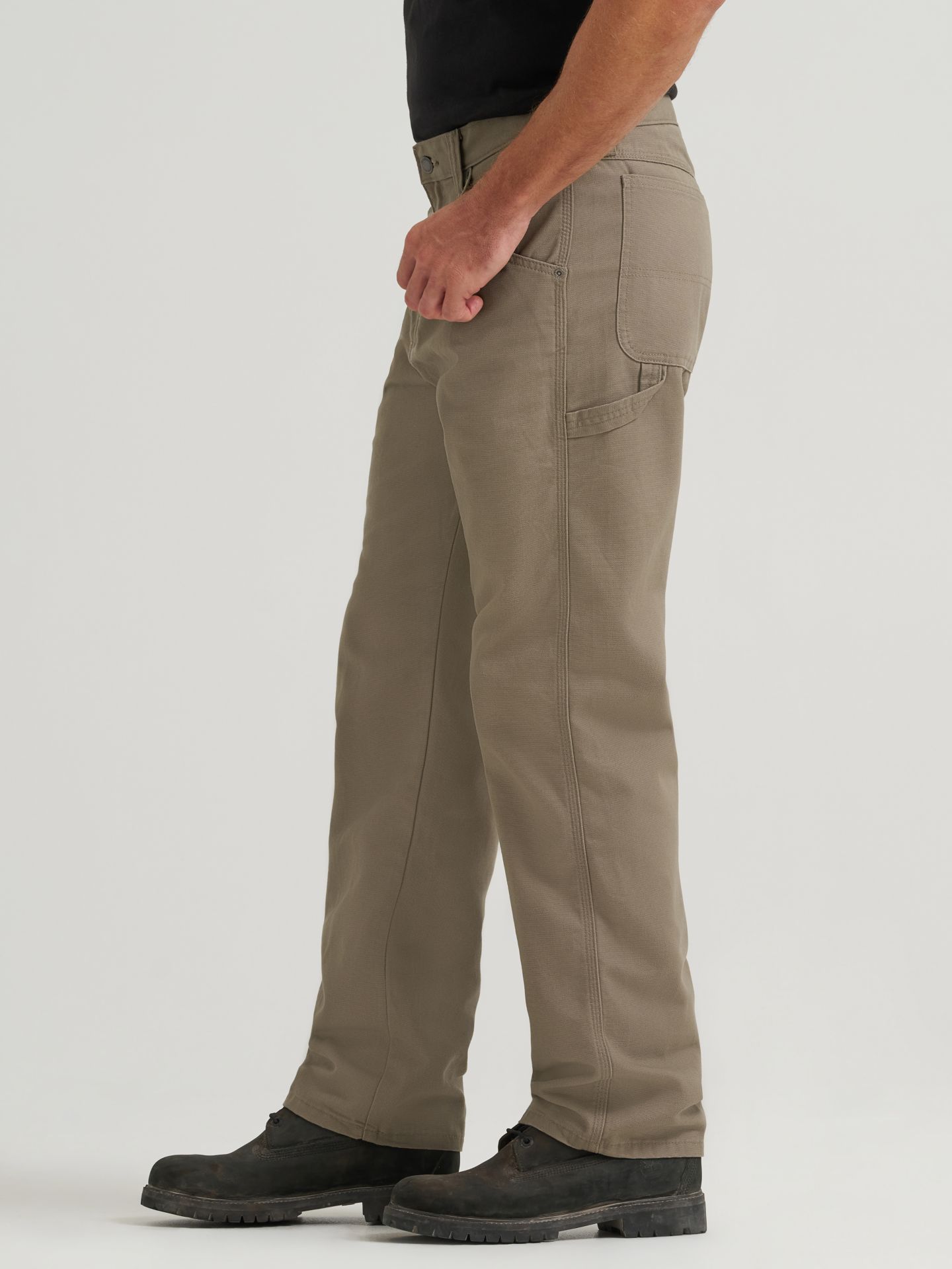 Мужские брюки Wrangler Workwear Surveyor Pant, цвет: Тёмный хаки — фото 4