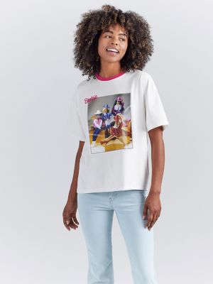 Wrangler x Barbie and Friends Girlfriend Ringer Tee