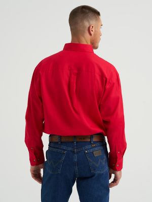 George Strait National Patriot Button Down Solid:Red:L alternative view 3