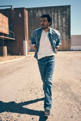 Vintage-Inspired Cowboy Cut® Regular Fit Jeans in Indigo Blue