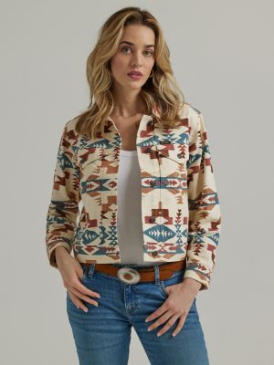 Western on sale print jacket