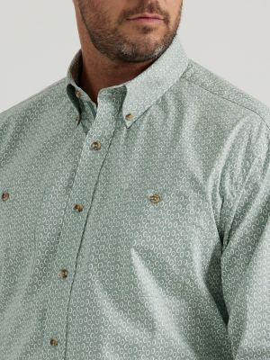 Wrangler® George Strait™ Long Sleeve Button Down Two Pocket Shirt | Men ...