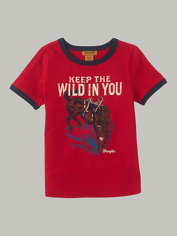 Girl's Wild in You Ringer Graphic Tee