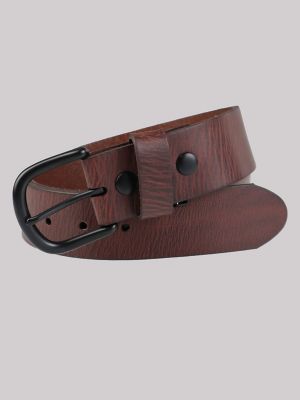 Men's Tanned Leather Belt in Brown