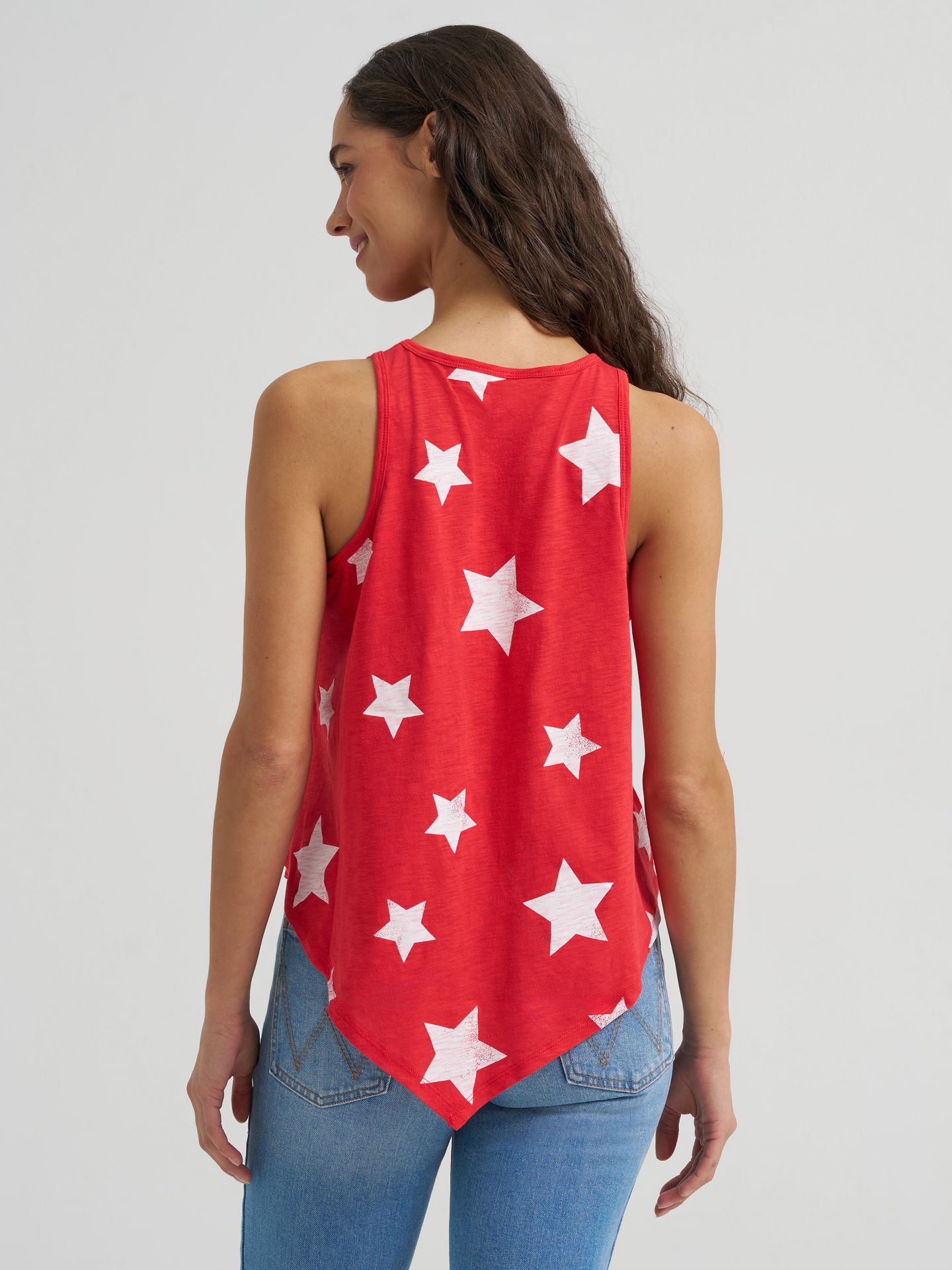 Женский топ Wrangler Starry Trapeze, цвет: Красный — фото 3