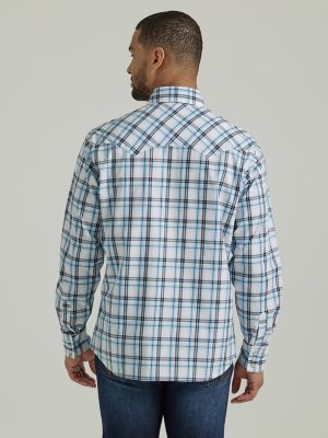 Men's Wrangler Retro® Long Sleeve Sawtooth Snap Pocket Western Shirt