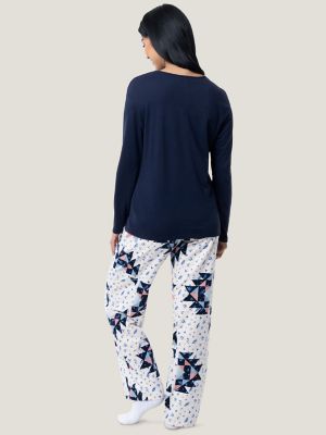 SLEEP JERSEY FLARE PANTS - PEONY – SET ACTIVE