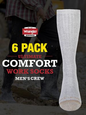 Men's Advanced Half Cushion Quarter Socks (6 Pack)