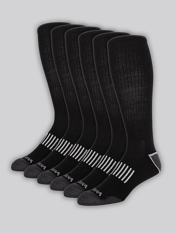 Men's Ryder Western Boot Socks (6-pack) in Black