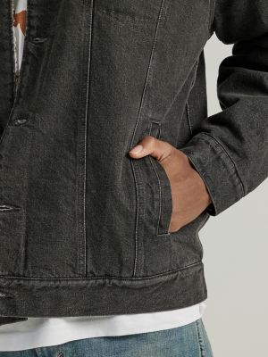 Sherpa-Lined Brushed Fleece Jacket - Men's