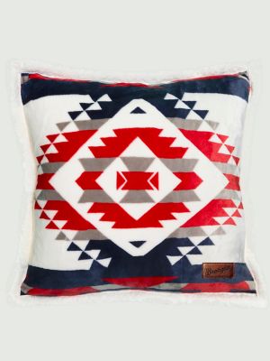 White and best sale red pillows