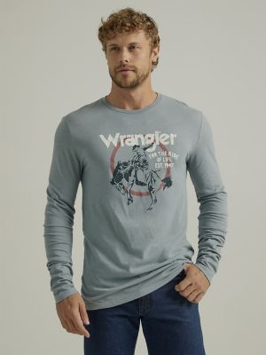 Wrangler Men's Long Sleeve Logo Shirt