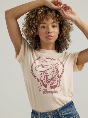 Women's Cowgirl Silhouette Graphic Tee