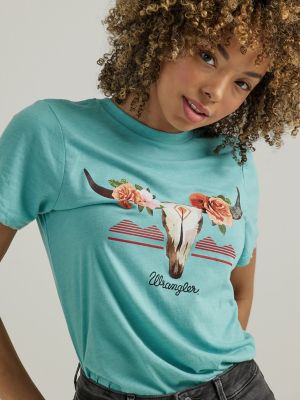 Women's Wrangler Short Sleeve Watercolor Desert Graphic Tee