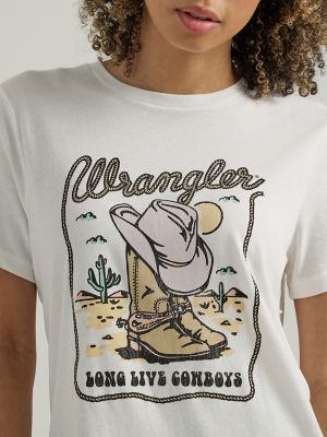 Wrangler Women's American Cowboy Long Sleeve T-Shirt - XL