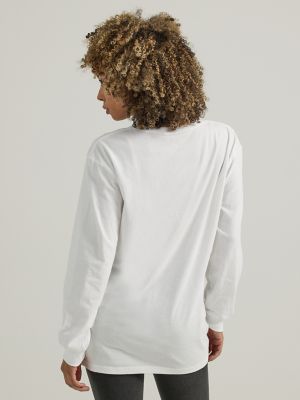 womens long sleeve white shirts and tees