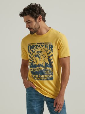 Yellow hot sale graphic t