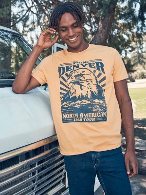 Wrangler Cowboy Seed Bag T-Shirt in Ochre Heather