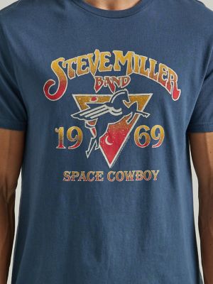 Steve Miller Band Graphic T-Shirt in Midnight Navy