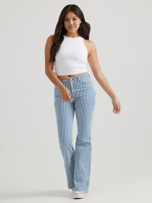 Women's Fierce Flare Stripe Jean in Venice Stripe