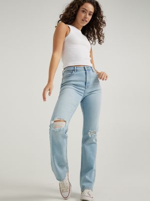 Parallel leg jeans best sale