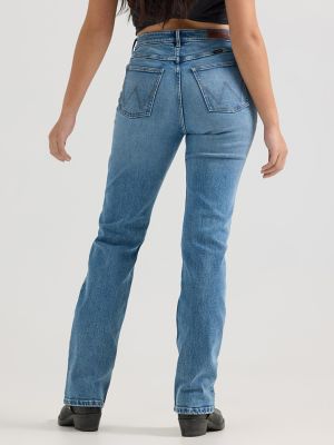 Wrangler Women's Rodeo High Rise Straight Crop Jeans