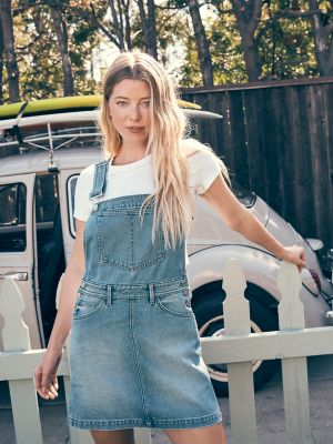 Stars Denim Mini Skirt Dungarees 