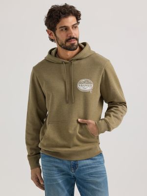 Men s Rope Frame Logo Pullover Hoodie SALE Wrangler