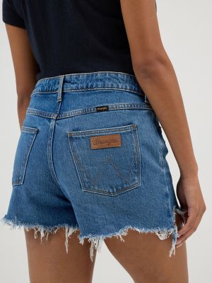 Women's Mid Rise Denim Short in Carolina Blue alternative view 2
