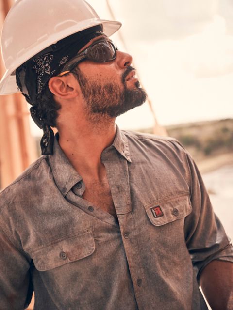Мужские рубашки Wrangler RIGGS Workwear® Lightweight Vented Work Shirt