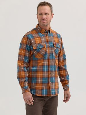 Wrangler® RIGGS Workwear® Lightweight Flannel Plaid Work Shirt