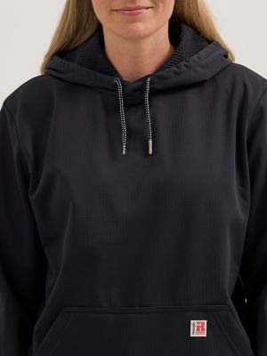 Wrangler® Women's RIGGS Workwear® Technical Hoodie in Jet Black alternative view 2