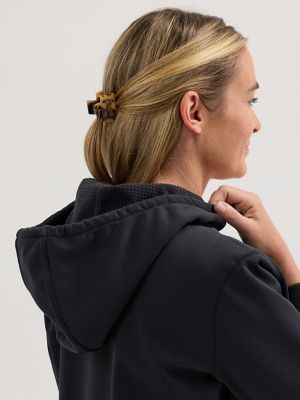 Wrangler® Women's RIGGS Workwear® Technical Hoodie in Jet Black alternative view 3