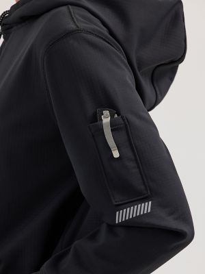 Wrangler® Women's RIGGS Workwear® Technical Hoodie in Jet Black alternative view 4