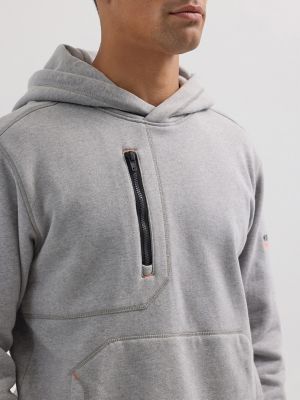 Wrangler® FR Flame Resistant Knit Hoodie in Grey Heather