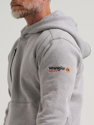 Wrangler&reg; FR Flame Resistant Knit Hoodie in Grey Heather