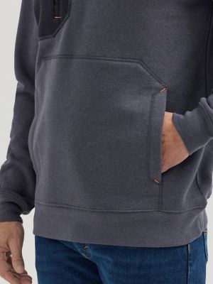 Wrangler® FR Flame Resistant Knit Hoodie in Blue Nights alternative view 3