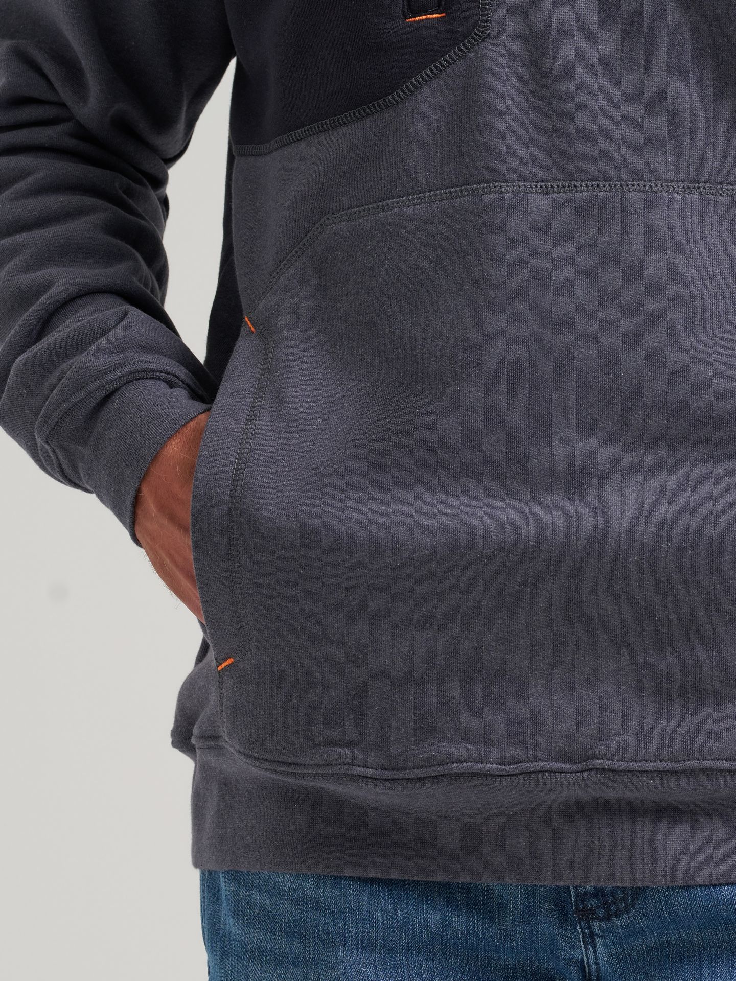 Мужское худи Wrangler FR Flame Resistant Knit, цвет: Синий — фото 4