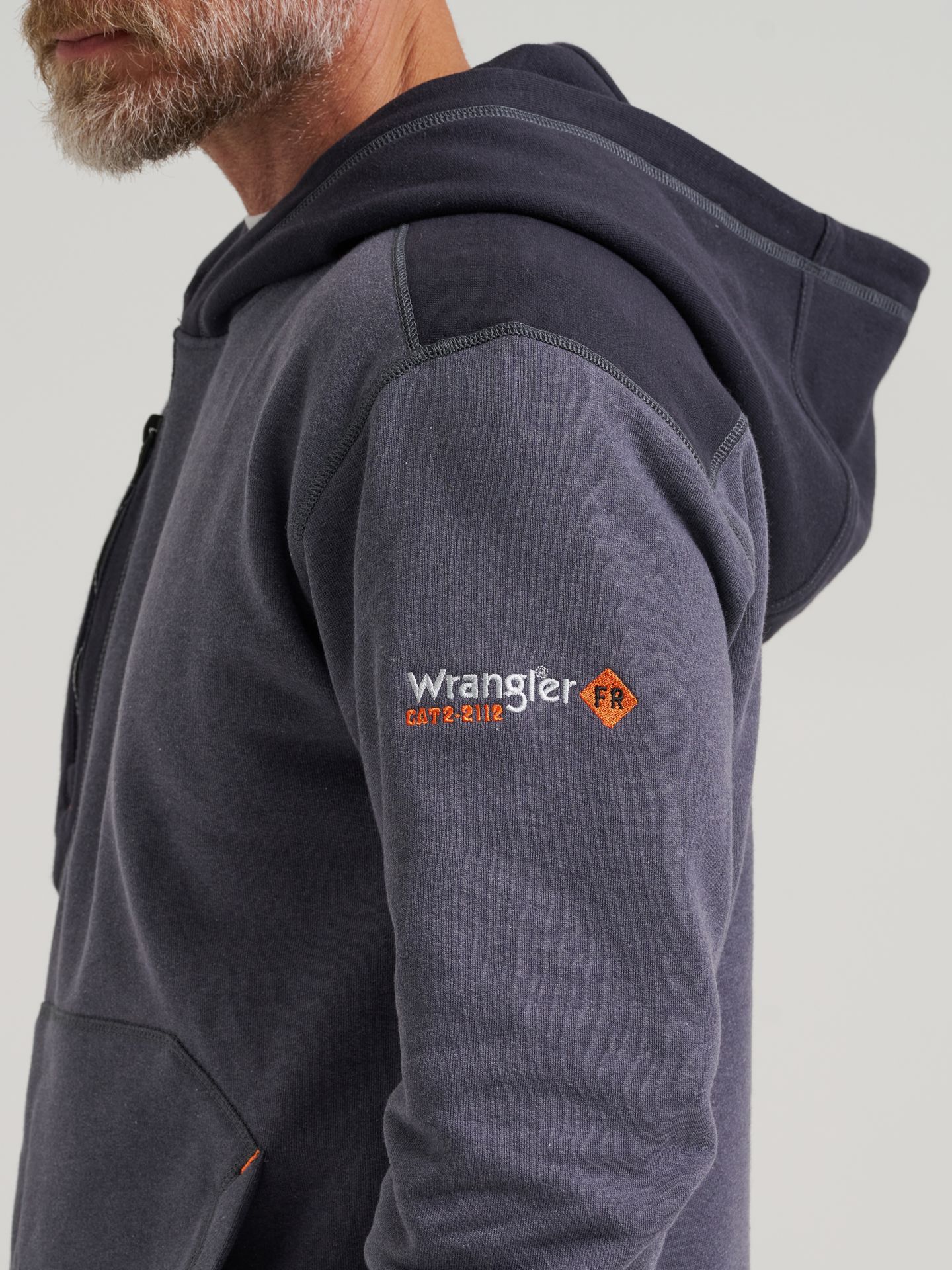 Мужское худи Wrangler FR Flame Resistant Knit, цвет: Синий — фото 5