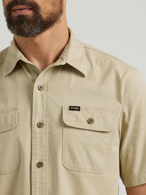 Men's Stretch Ripstop Button Down Shirt in Twill