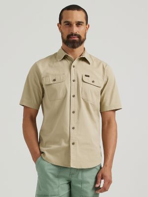 Men's Stretch Ripstop Button Down Shirt