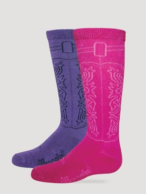 Kid s Cowgirl Boot Socks 2 pack