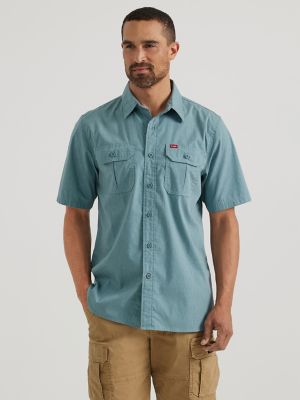 george men's long sleeve stretch poplin shirt