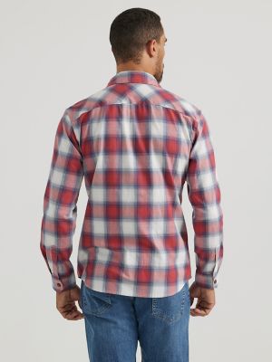 Men's Cowboy Wash Plaid Shirt in Americana alternative view